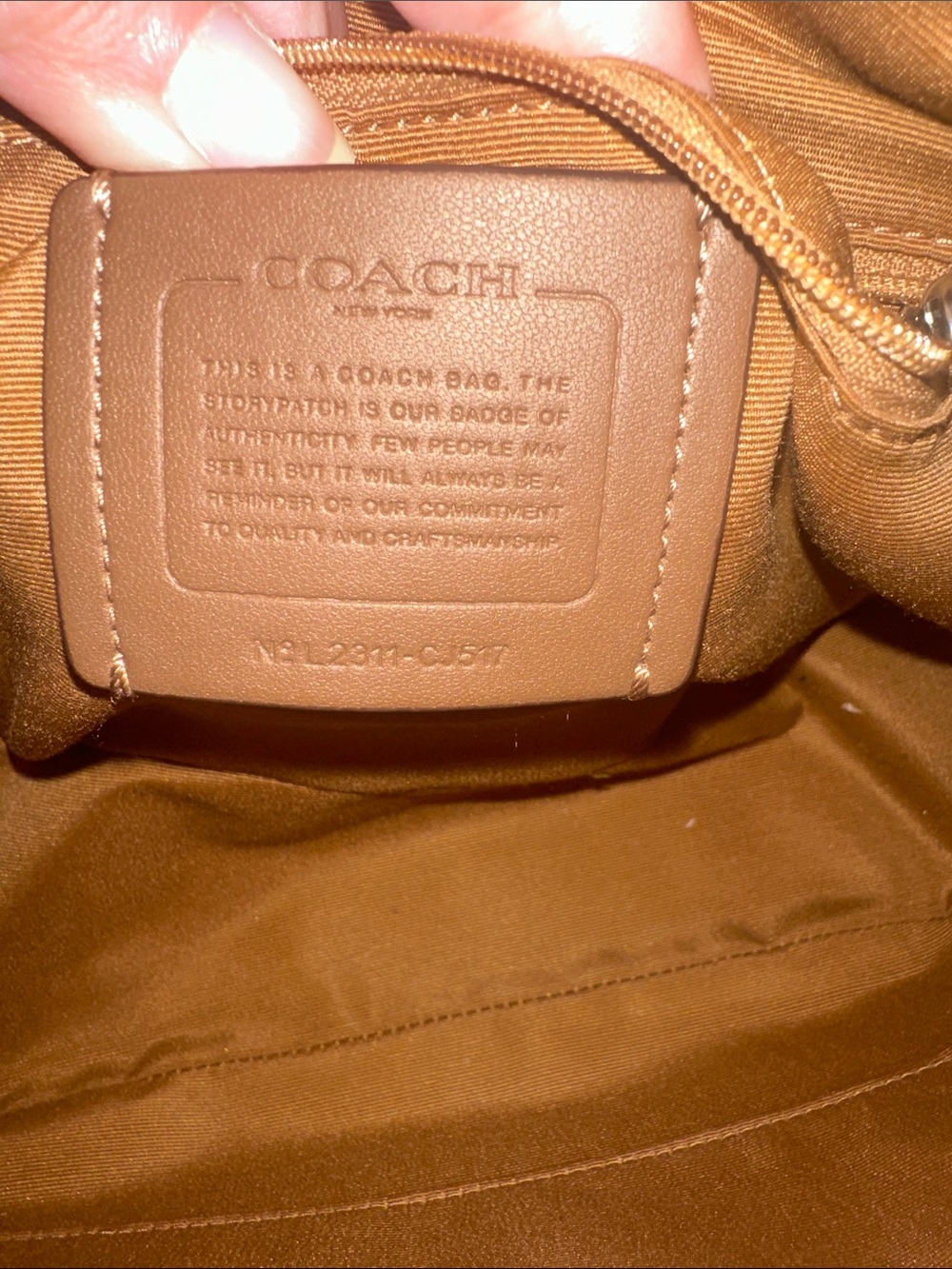 COACH Teri Hobo Pebble Leather Shoulder/Crossbody Bag in Yellow CJ517 - Picture 9 of 13